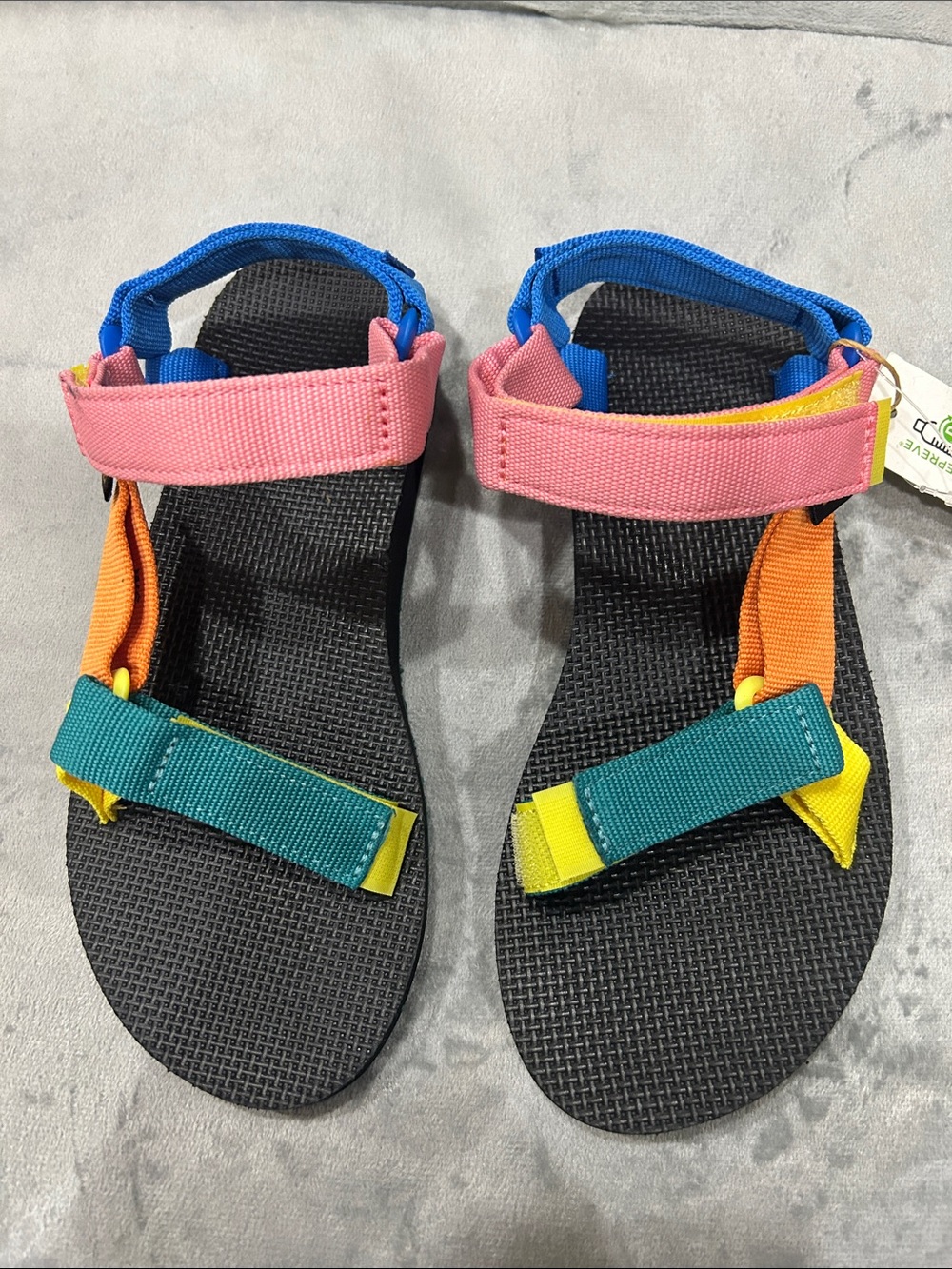 Teva  Multicolor Strap Sandals - Pink, Blue, Teal, Yellow, Orange